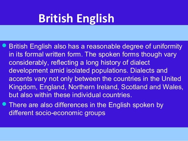 And Between British Major Differences English American And Between British Major Differences English American